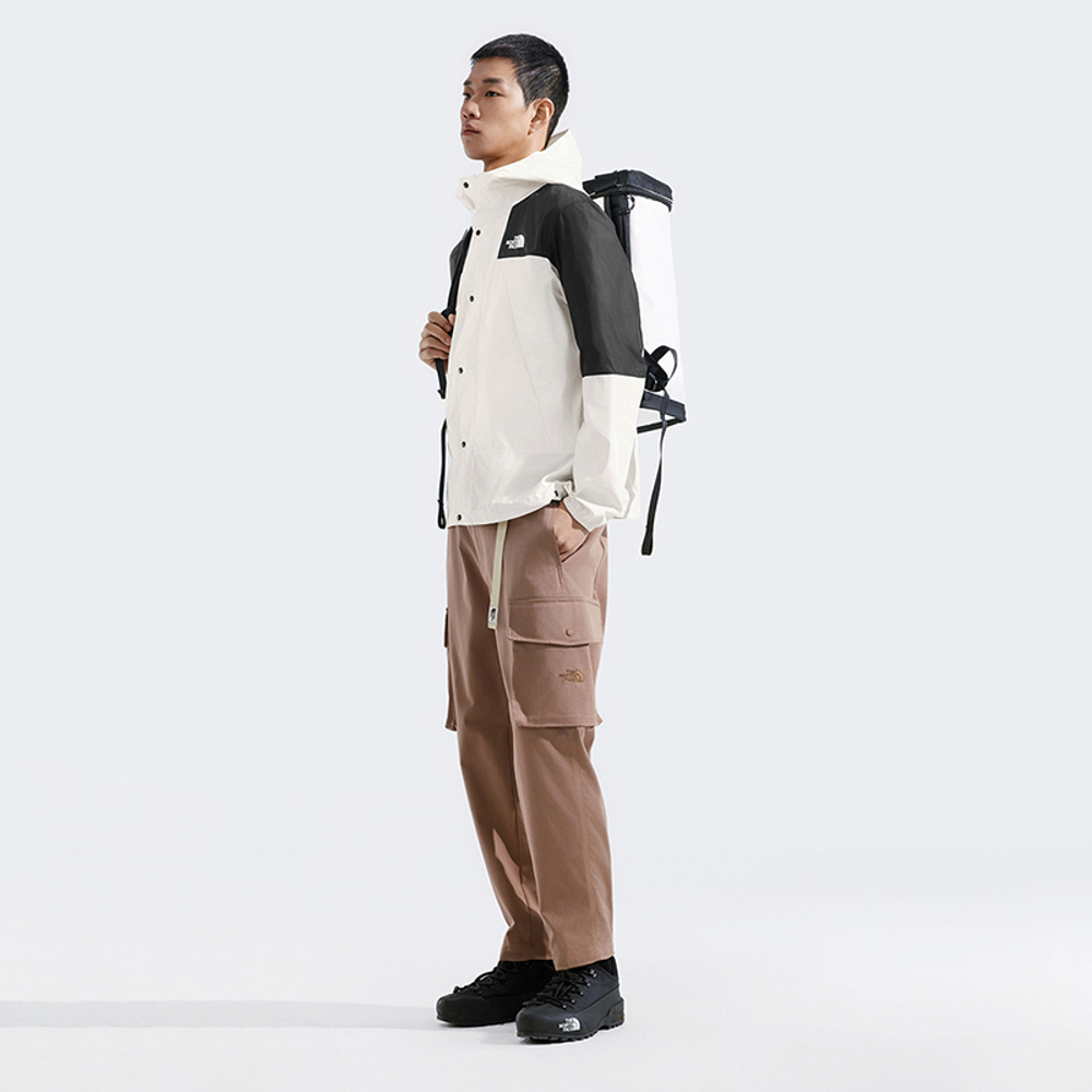 【10/27 00點限時搶購】The North Face北面男款米白色WindWall防風外套｜8DGDROU