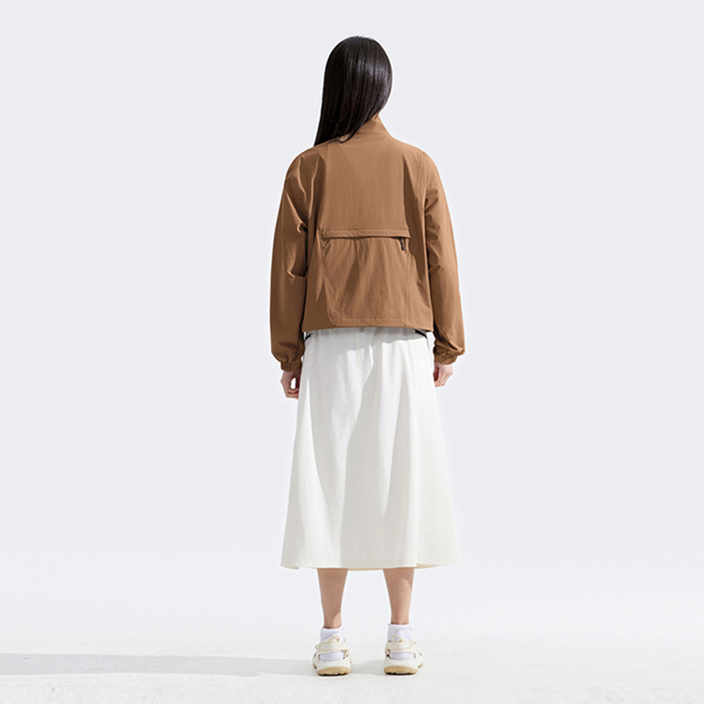 The North Face北面女款棕色WindWall防風外套｜8DGR6IH