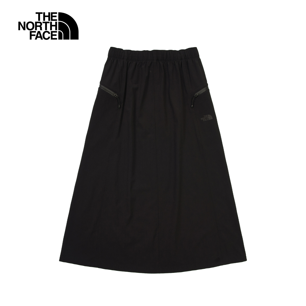 The North Face北面女款黑色DWR防潑水長裙｜8DGTJK3