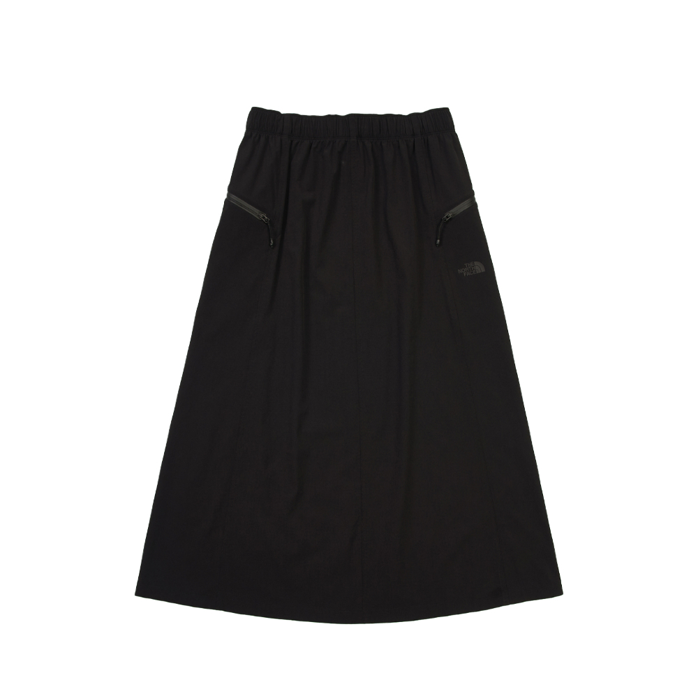 The North Face北面女款黑色DWR防潑水長裙｜8DGTJK3