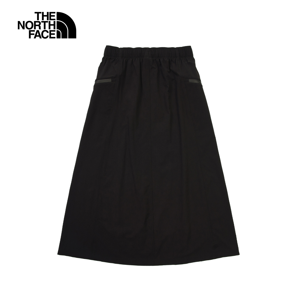 The North Face北面女款黑色DWR防潑水長裙｜8DGTJK3