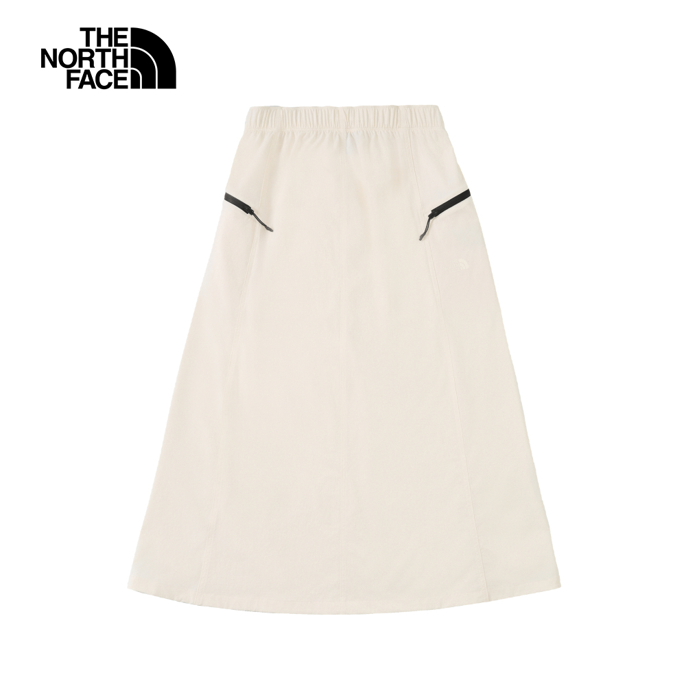【10/27 00點限時搶購】The North Face北面女款米白色DWR防潑水長裙｜8DGTQ