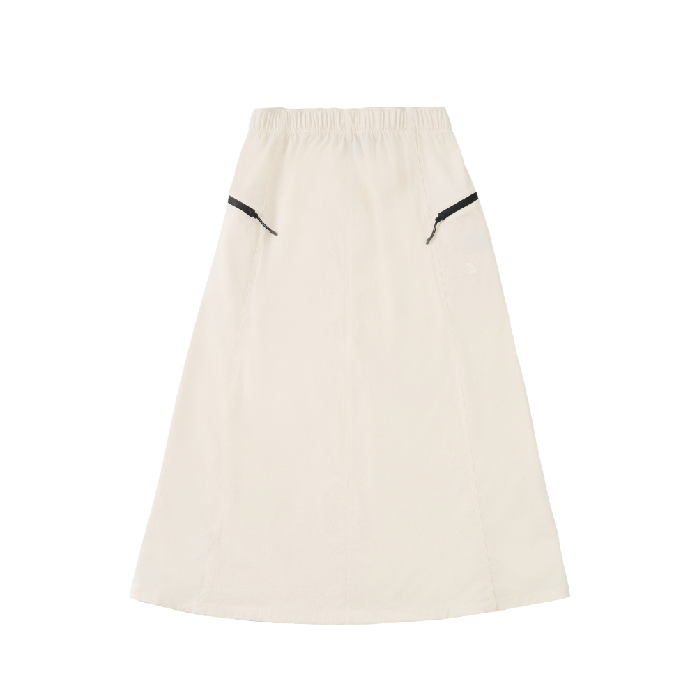 【10/27 00點限時搶購】The North Face北面女款米白色DWR防潑水長裙｜8DGTQLI