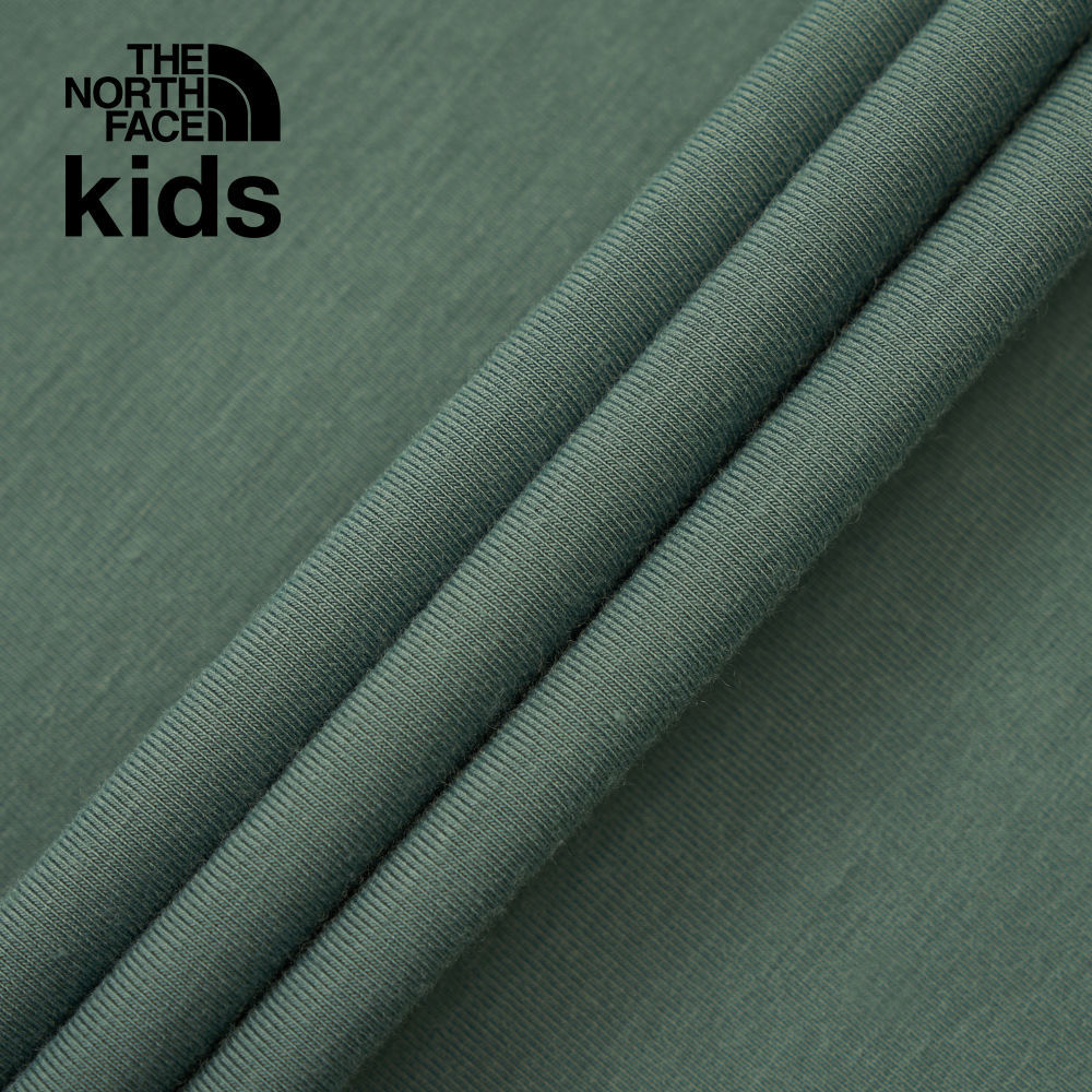 【10/25 12點週末限定】The North Face北面兒童綠色吸濕排汗大尺寸印花短袖T恤｜8AN8HCH