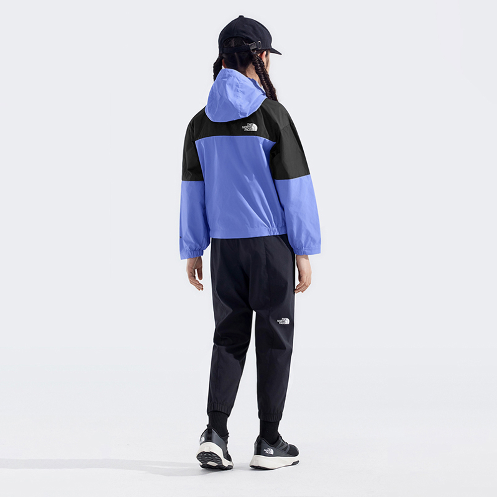 【10/25 12點週末限定】The North Face北面兒童藍色DWR防潑水防風外套｜8B800YI