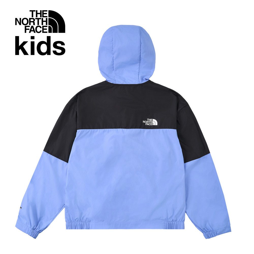 【10/25 12點週末限定】The North Face北面兒童藍色DWR防潑水防風外套｜8B800YI