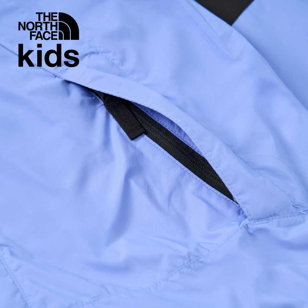 【10/25 12點週末限定】The North Face北面兒童藍色DWR防潑水防風外套｜8B800YI