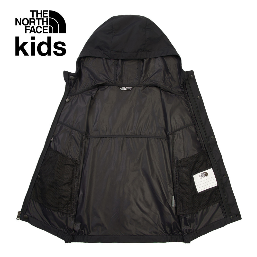 【10/26 12點限時搶購】The North Face北面兒童黑色DWR防潑水防風外套｜8B80JK3