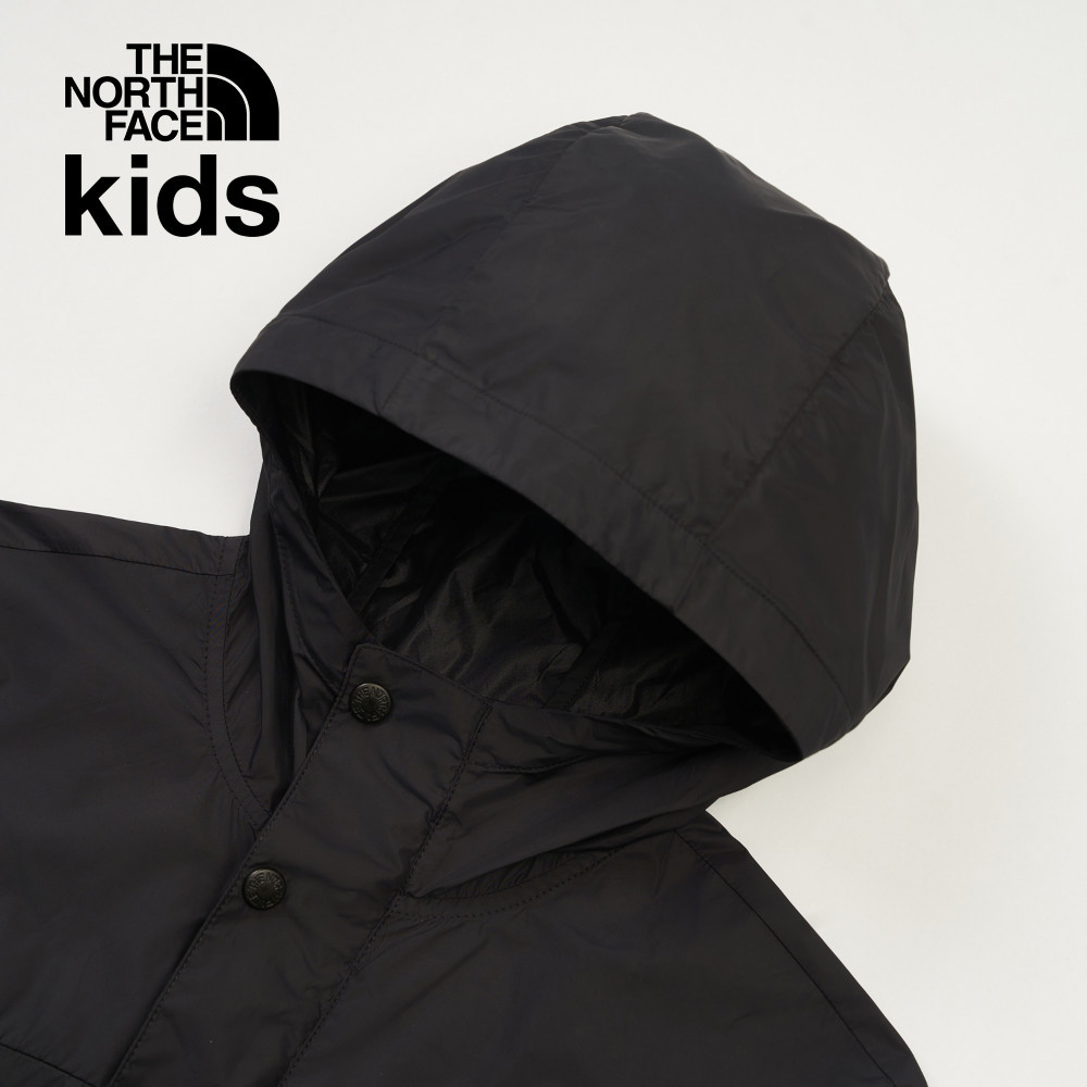 【10/26 12點限時搶購】The North Face北面兒童黑色DWR防潑水防風外套｜8B80JK3