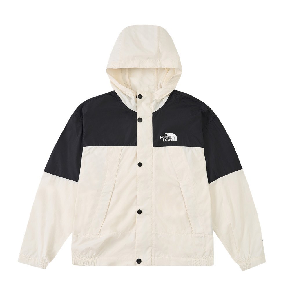 【10/26 00點限時搶購】The North Face北面兒童米白色DWR防潑水防風外套｜8B80QLI