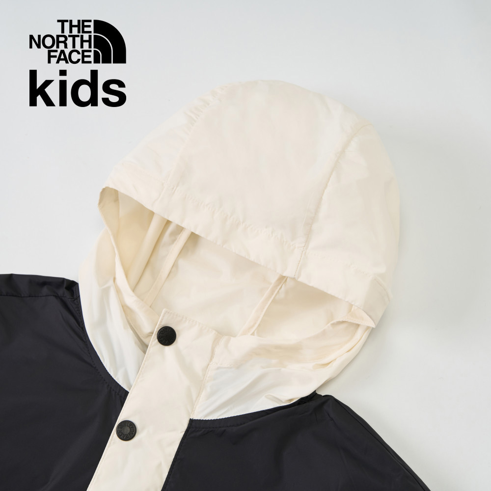【10/26 00點限時搶購】The North Face北面兒童米白色DWR防潑水防風外套｜8B80QLI