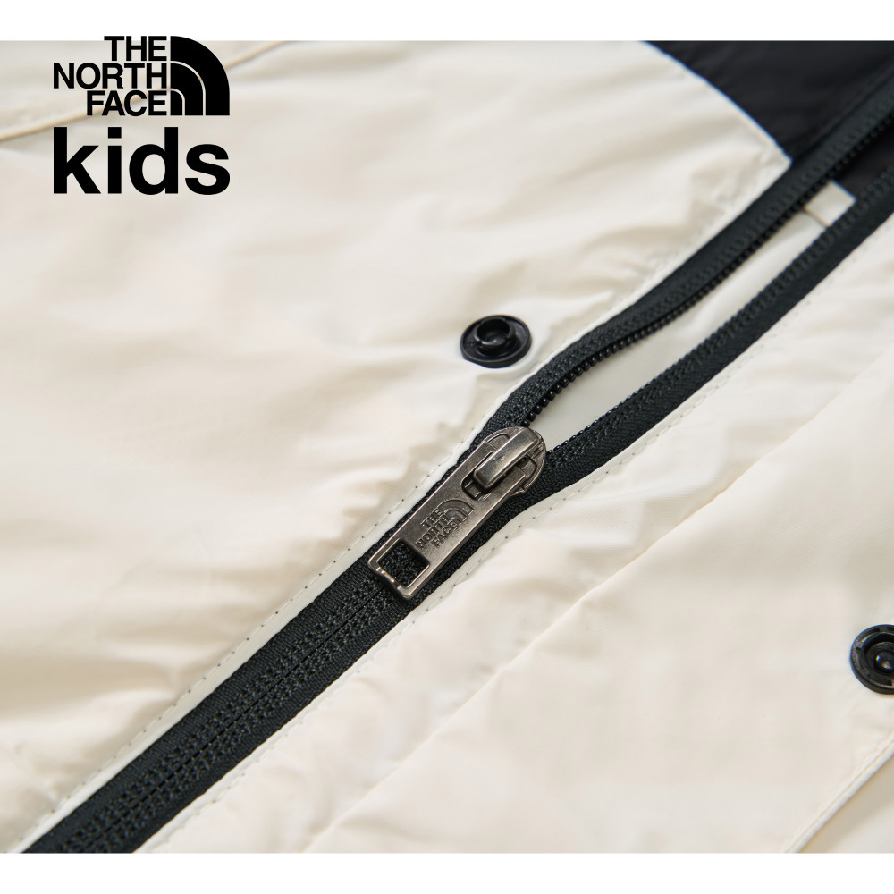 【10/26 00點限時搶購】The North Face北面兒童米白色DWR防潑水防風外套｜8B80QLI