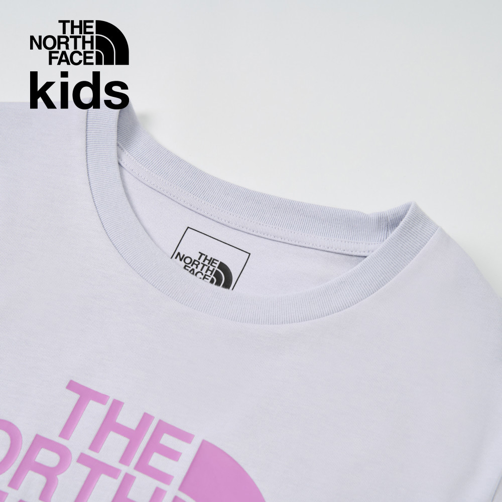 【10/25 12點週末限定】The North Face北面兒童灰色純棉經典品牌印花短袖T恤｜8DCP0TI