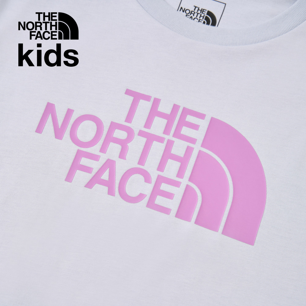 【10/25 12點週末限定】The North Face北面兒童灰色純棉經典品牌印花短袖T恤｜8DCP0TI