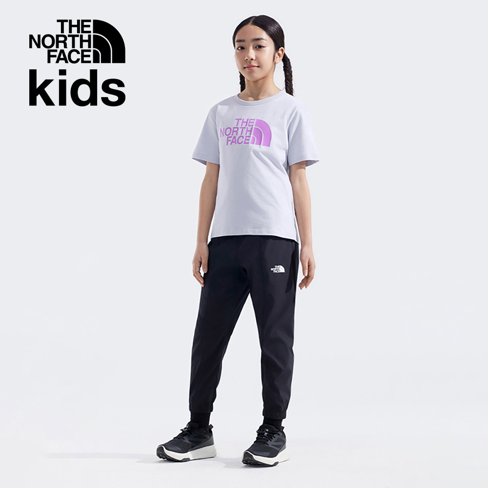 【10/25 12點週末限定】The North Face北面兒童灰色純棉經典品牌印花短袖T恤｜8DCP0TI