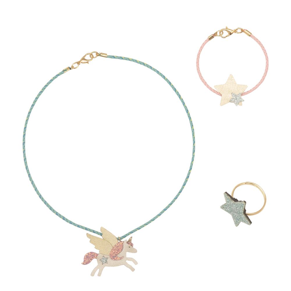 英國Mimi & Lula_SS25_夢幻花園_獨角獸飾品3入組