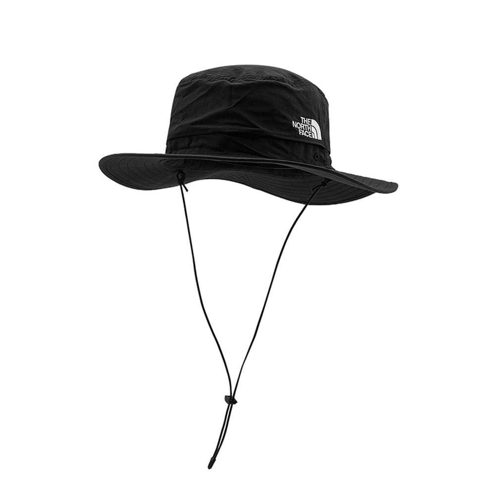 The North Face北面男女款黑色UPF防曬漁夫帽｜5FX6KY4