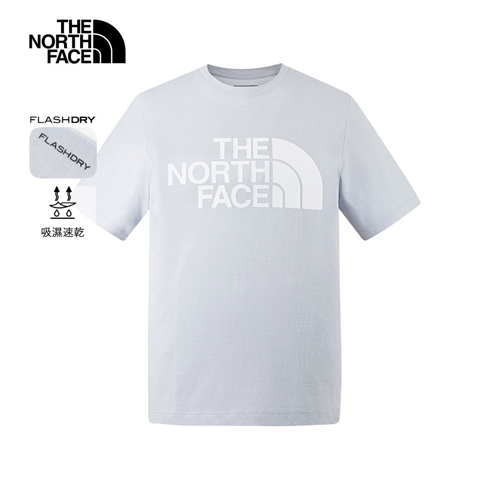 The North Face北面男款灰色吸濕排汗短袖T恤｜88GY0TI