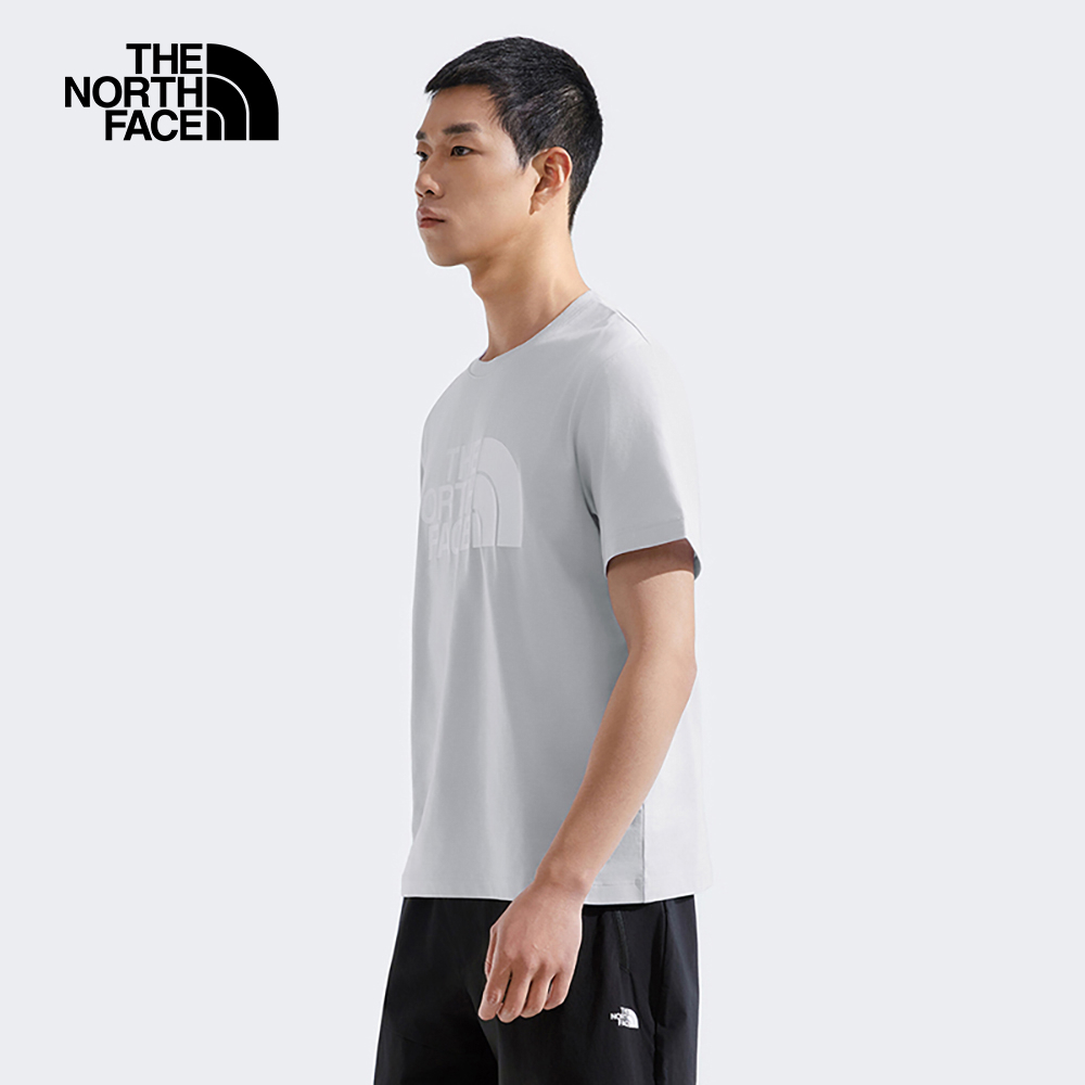 The North Face北面男款灰色吸濕排汗短袖T恤｜88GY0TI