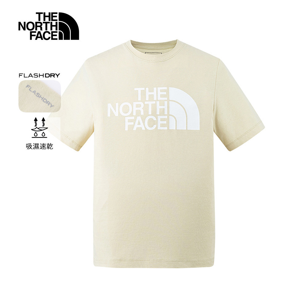 【10/25 12點週末限定】The North Face北面男款米色吸濕排汗短袖T恤｜88GY3