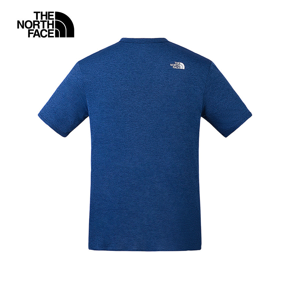 【10/26 00點限時搶購】The North Face北面男款藍色吸濕排汗短袖T恤｜8BYJD1R