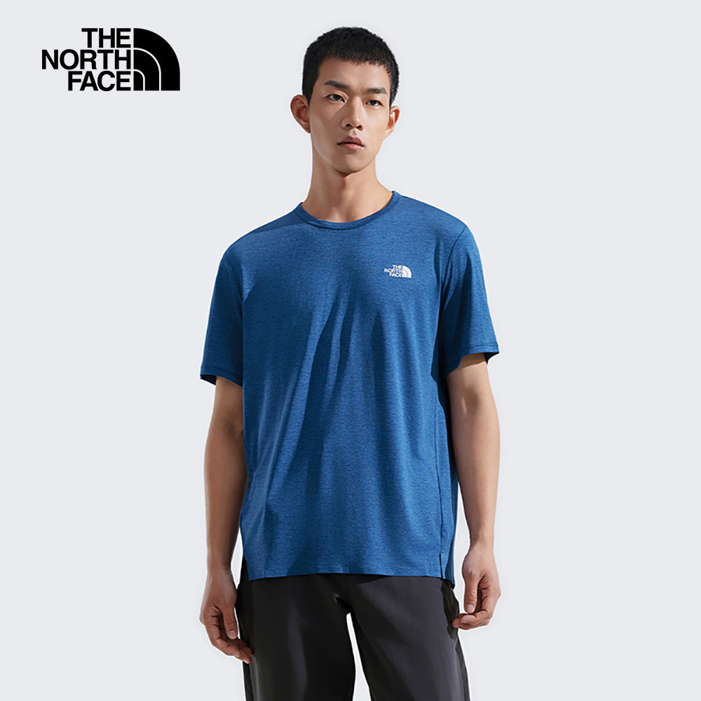 【10/26 00點限時搶購】The North Face北面男款藍色吸濕排汗短袖T恤｜8BYJD1R