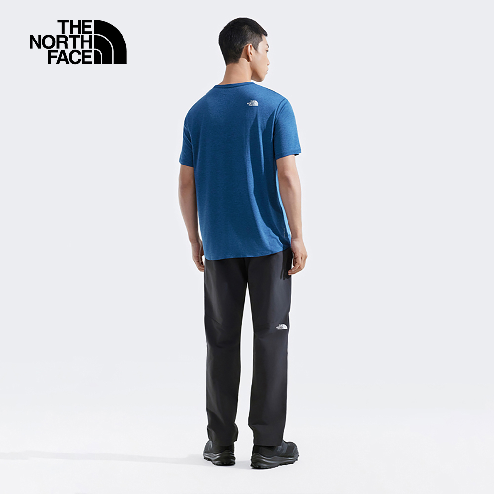 【10/26 00點限時搶購】The North Face北面男款藍色吸濕排汗短袖T恤｜8BYJD1R