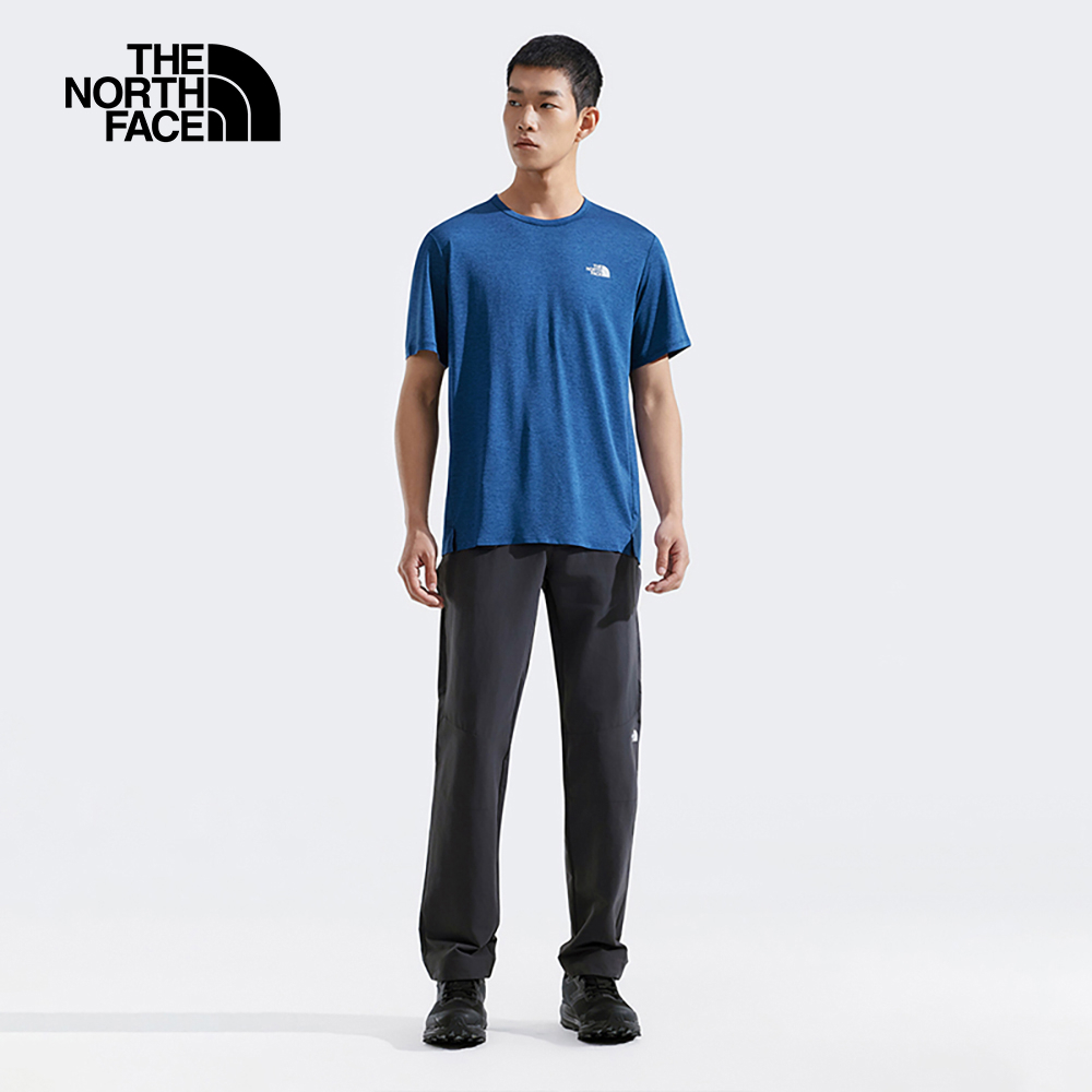 【10/26 00點限時搶購】The North Face北面男款藍色吸濕排汗短袖T恤｜8BYJD1R