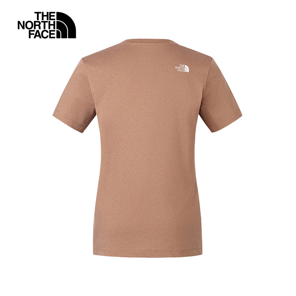 The North Face北面女款棕色吸濕排汗短袖T恤｜8CK96IH