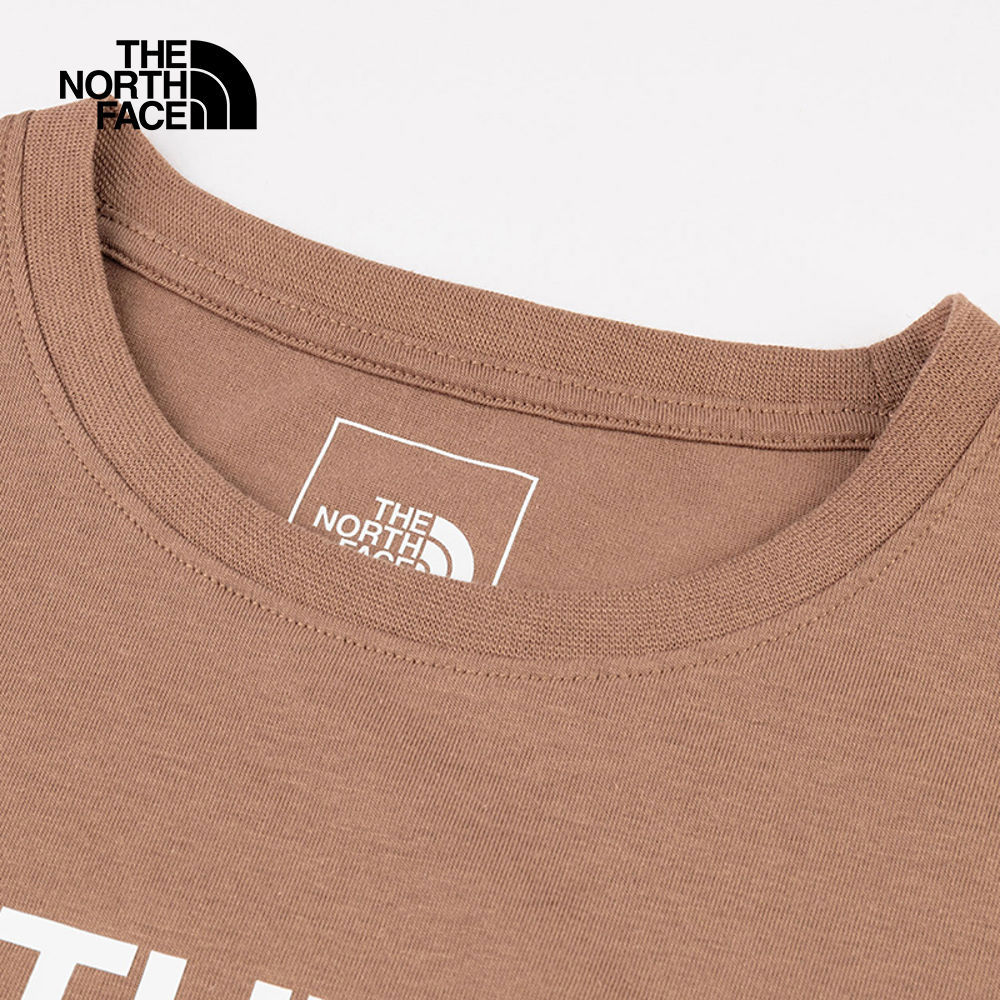 The North Face北面女款棕色吸濕排汗短袖T恤｜8CK96IH