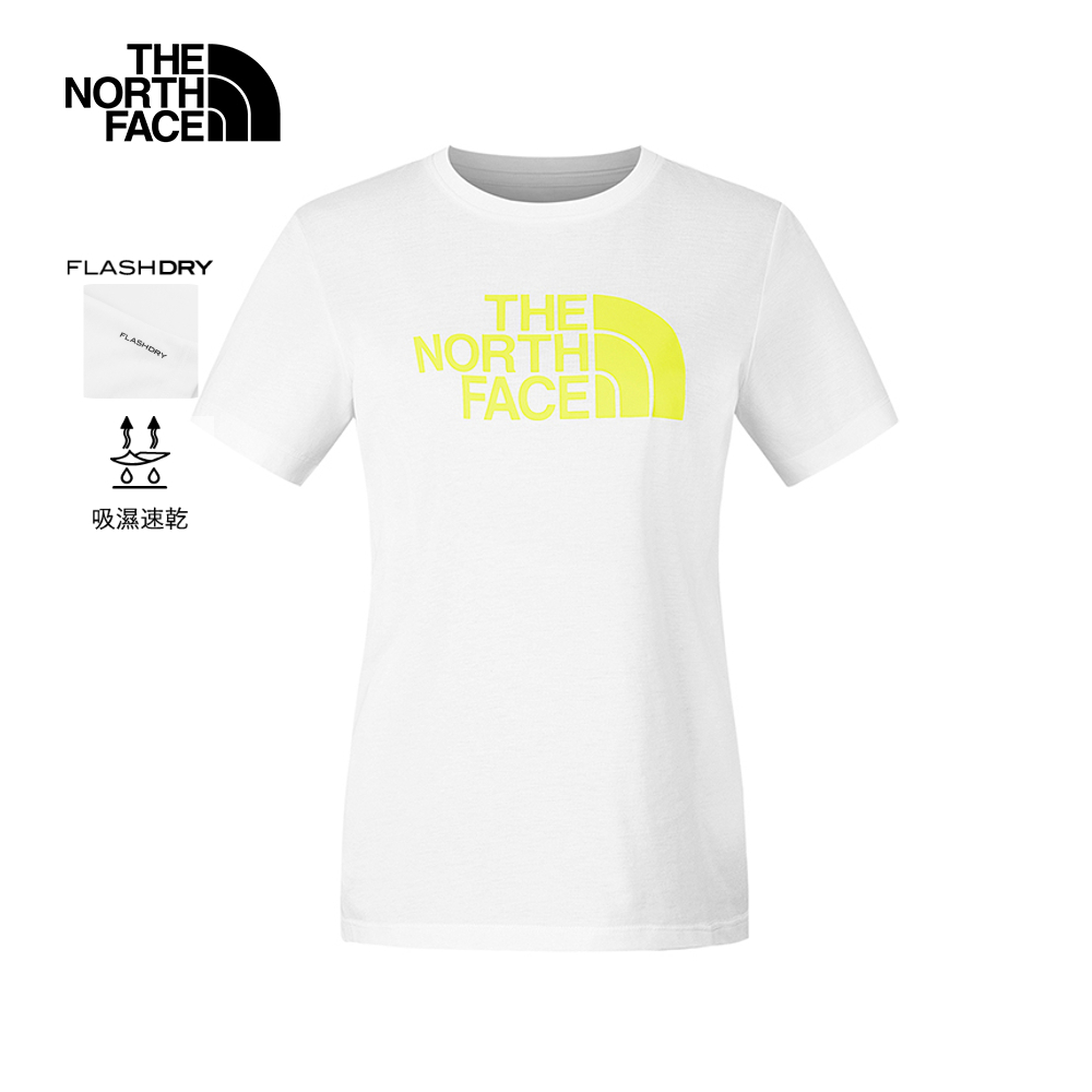 The North Face北面女款白色吸濕排汗短袖T恤｜8CK9FN4