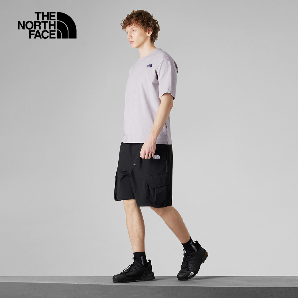 UE男款灰色純棉大尺寸印花短袖T恤｜8CKD1OA