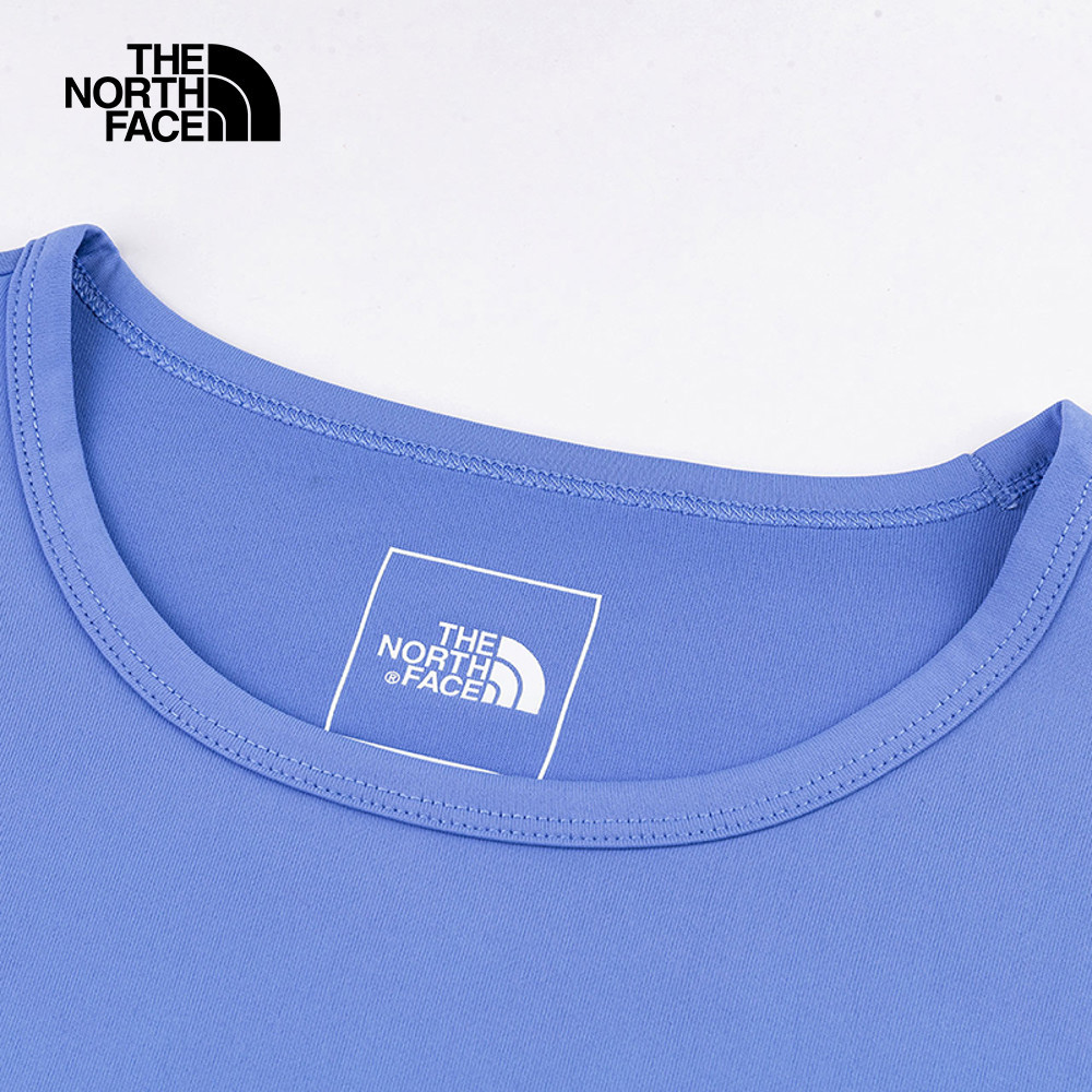 【10/26 12點限時搶購】The North Face北面女款藍色吸濕排汗短袖T恤｜8CYX0YI