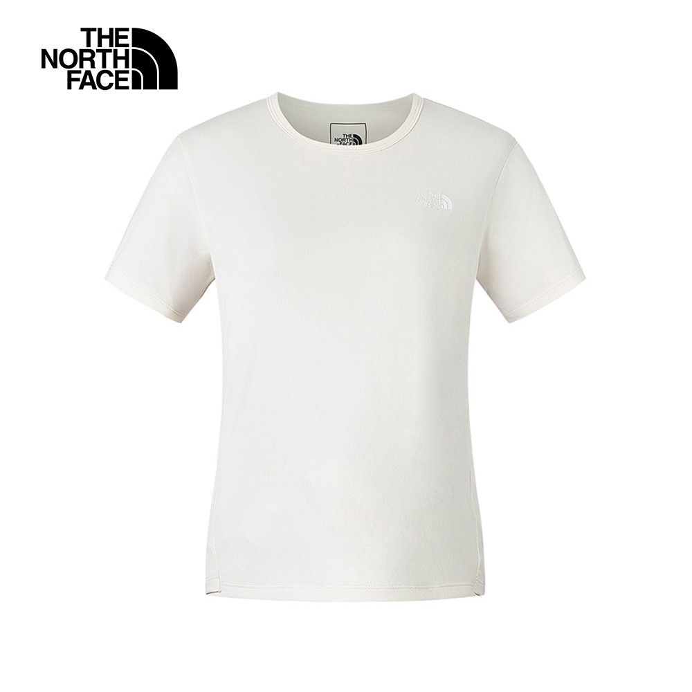 【10/26 00點限時搶購】The North Face北面女款米白色吸濕排汗短袖T恤｜8CYXQLI