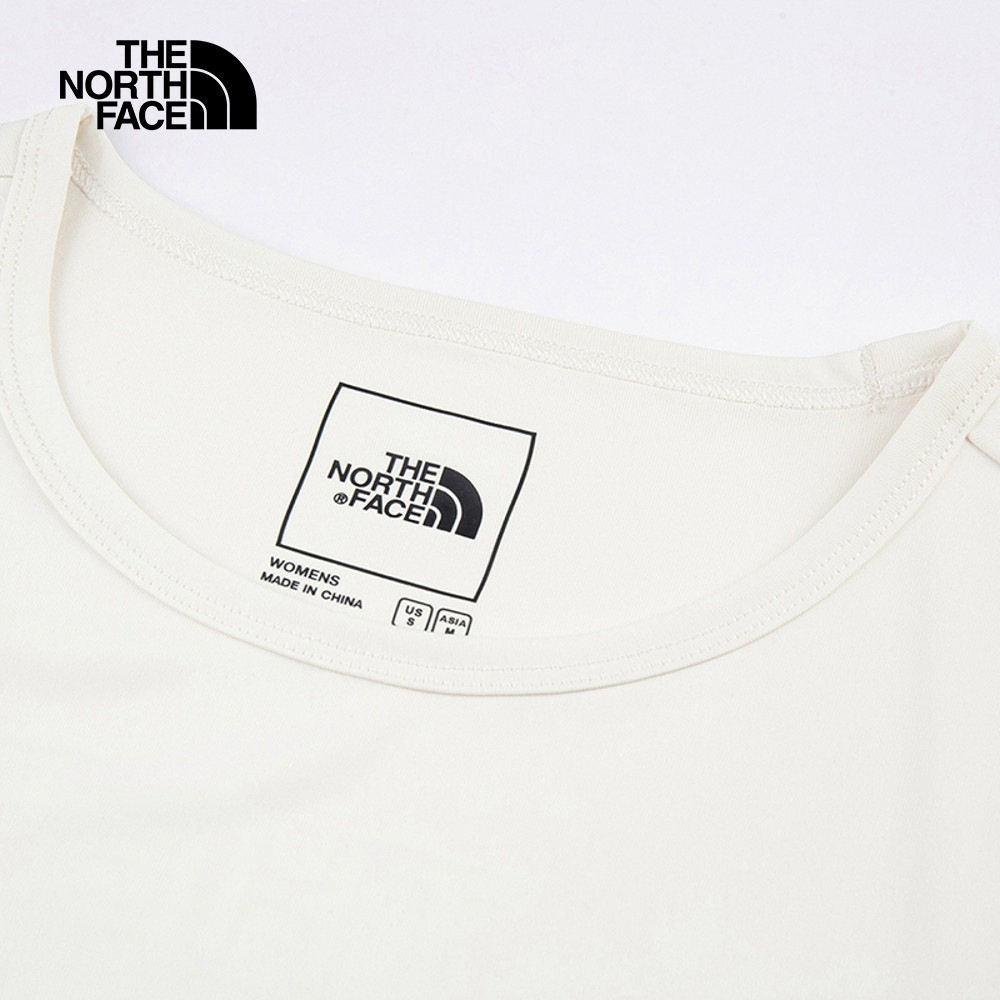 【10/26 00點限時搶購】The North Face北面女款米白色吸濕排汗短袖T恤｜8CYXQLI