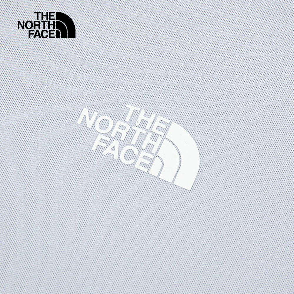The North Face北面女款藍色吸濕排汗短袖POLO衫｜8CYZ0TI