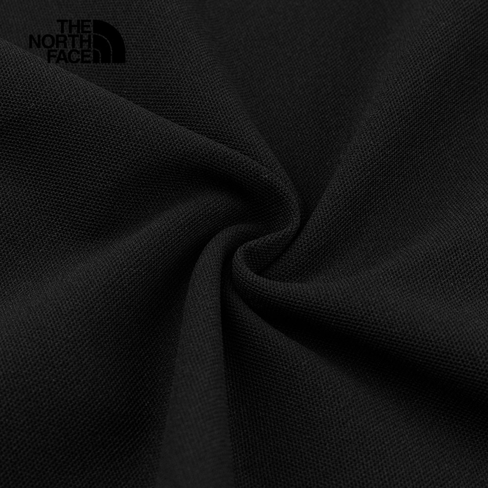 The North Face北面女款黑色吸濕排汗短袖POLO衫｜8CYZJK3