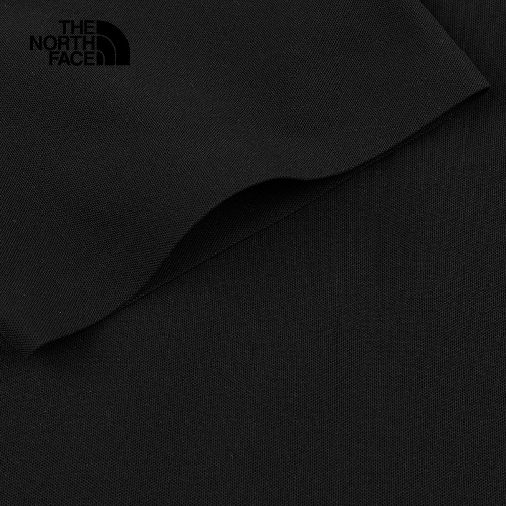 The North Face北面女款黑色吸濕排汗短袖POLO衫｜8CYZJK3