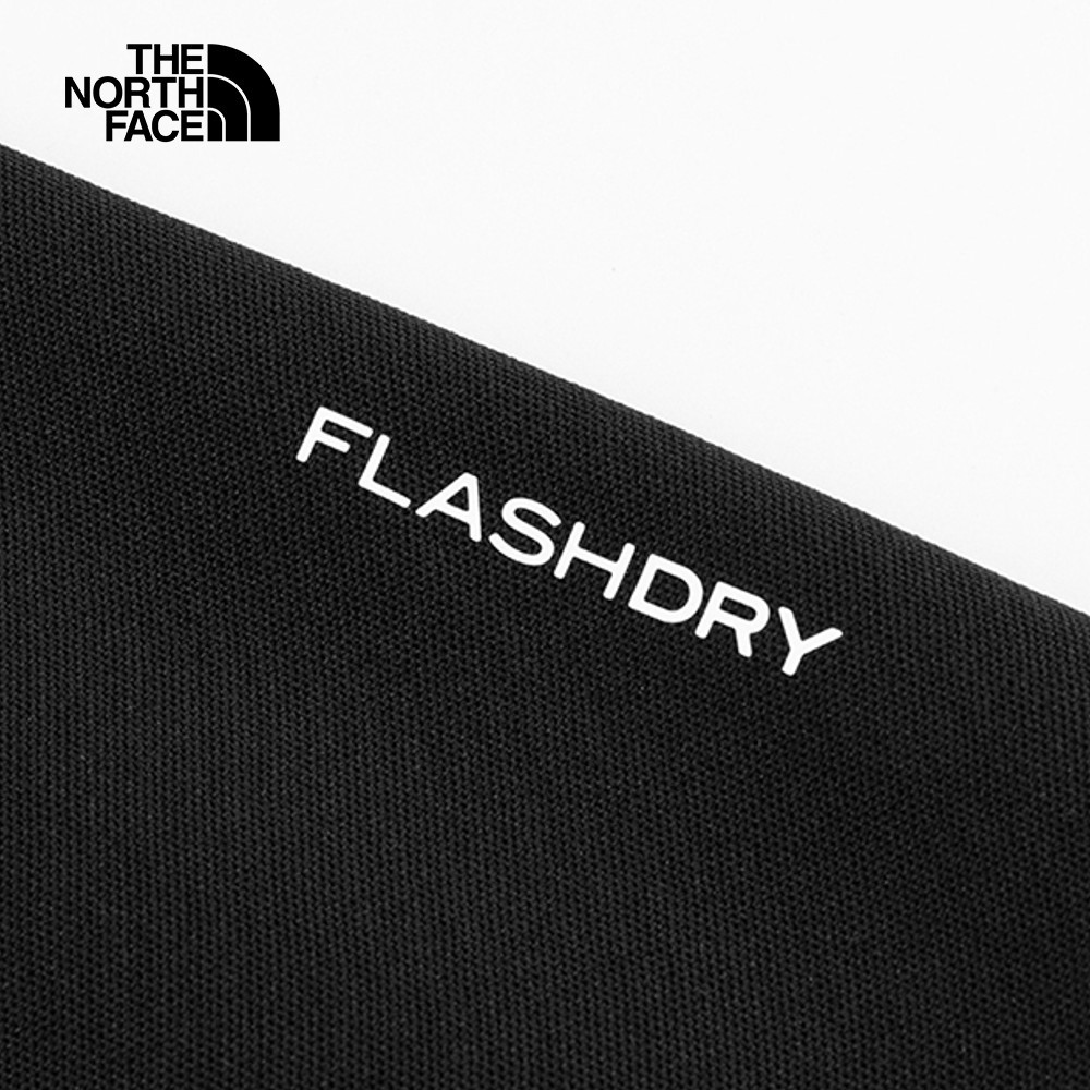 The North Face北面女款黑色吸濕排汗短袖POLO衫｜8CYZJK3