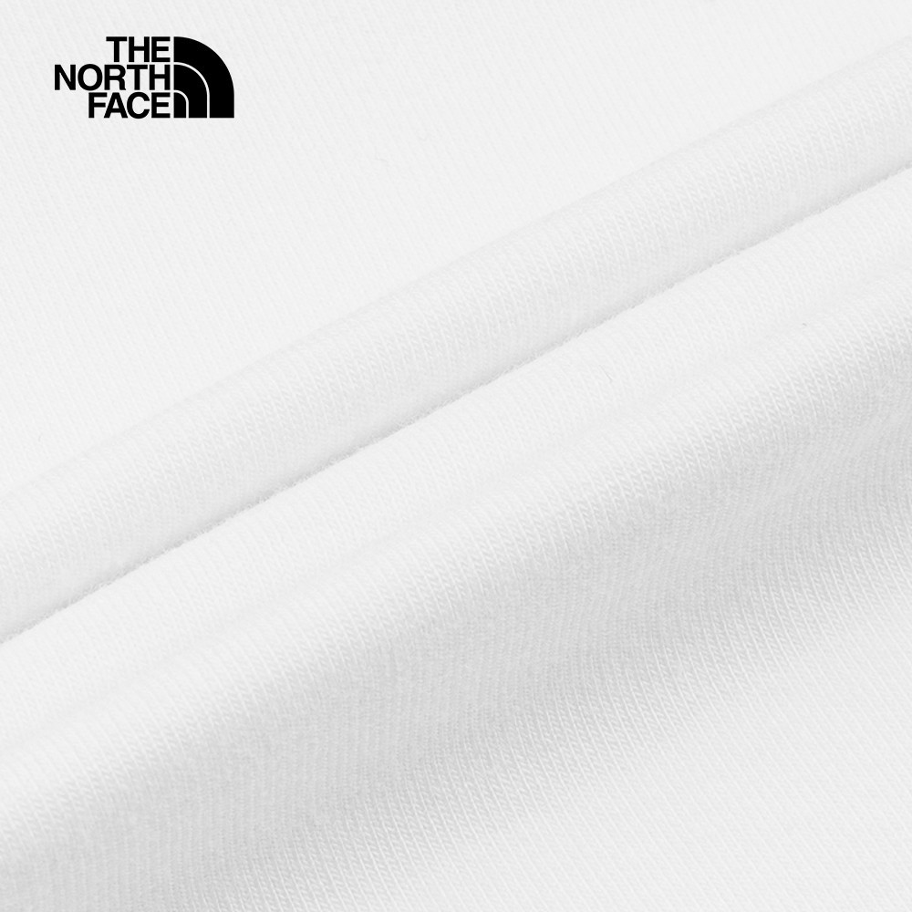 The North Face北面女款白色吸濕排汗短袖T恤｜8D7HFN4