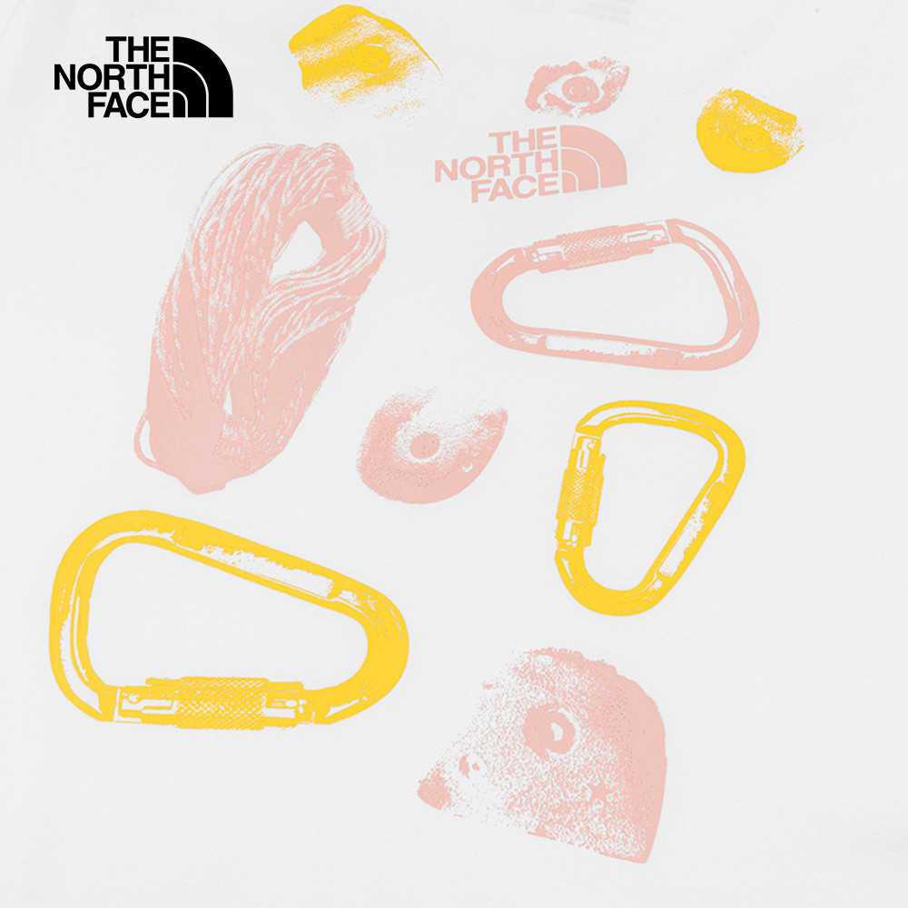 The North Face北面女款白色吸濕排汗短袖T恤｜8D7HFN4