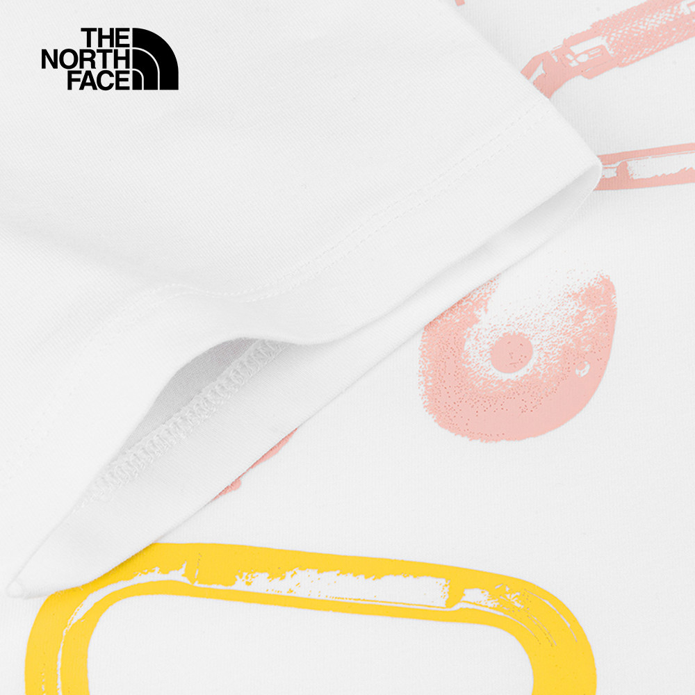 The North Face北面女款白色吸濕排汗短袖T恤｜8D7HFN4