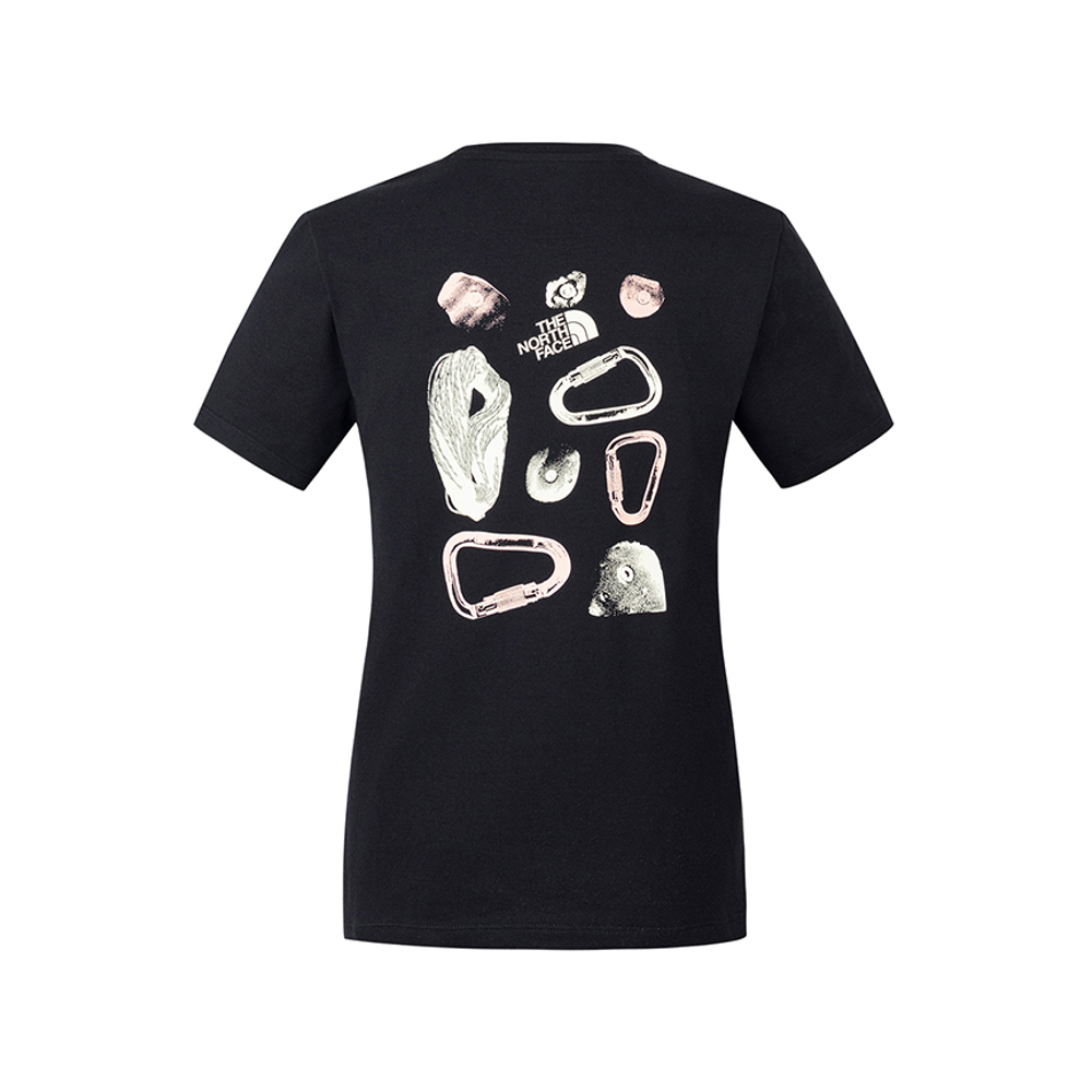 【10/26 12點限時搶購】The North Face北面女款黑色吸濕排汗短袖T恤｜8D7HJK3