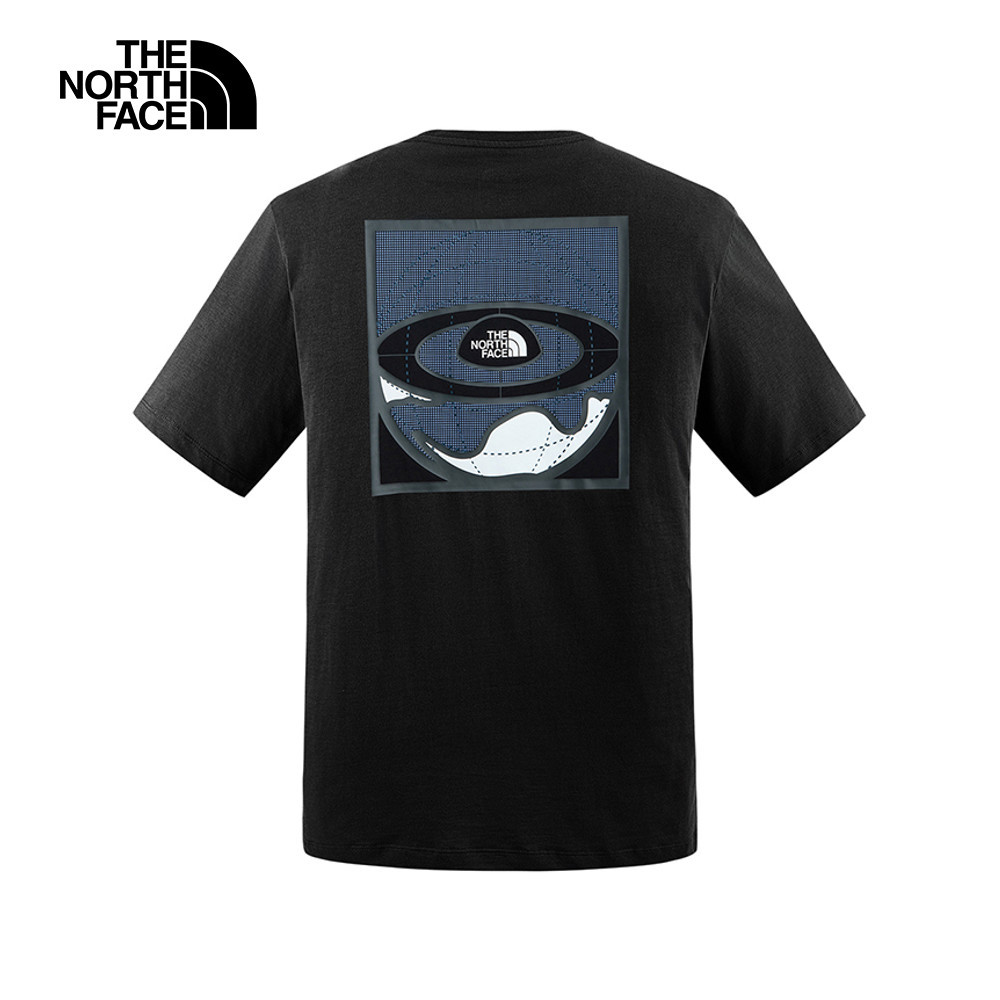 【10/25 00點週末限定】The North Face北面男女款黑色純棉舒適透氣短袖T恤｜8D7VJK3