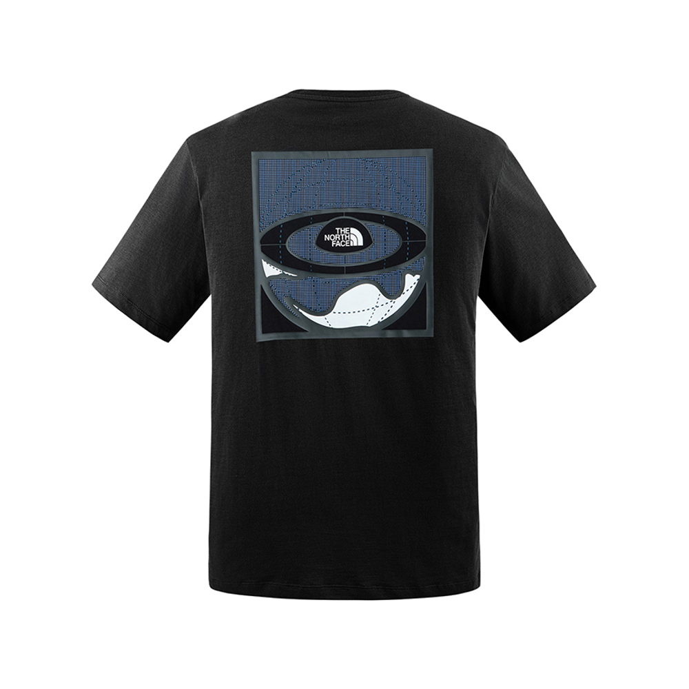 【10/25 00點週末限定】The North Face北面男女款黑色純棉舒適透氣短袖T恤｜8D7VJK3