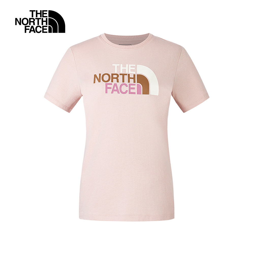 【10/25 00點週末限定】The North Face北面女款粉色純棉舒適透氣短袖T恤｜8