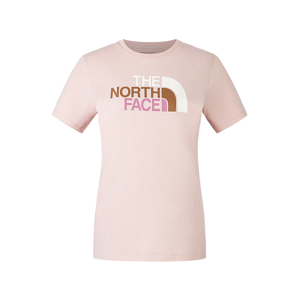 【10/25 00點週末限定】The North Face北面女款粉色純棉舒適透氣短袖T恤｜8DC9LK6