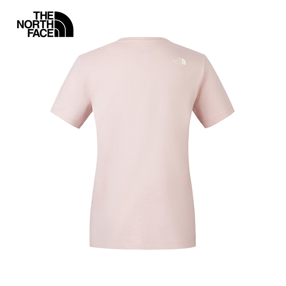 【10/25 00點週末限定】The North Face北面女款粉色純棉舒適透氣短袖T恤｜8DC9LK6