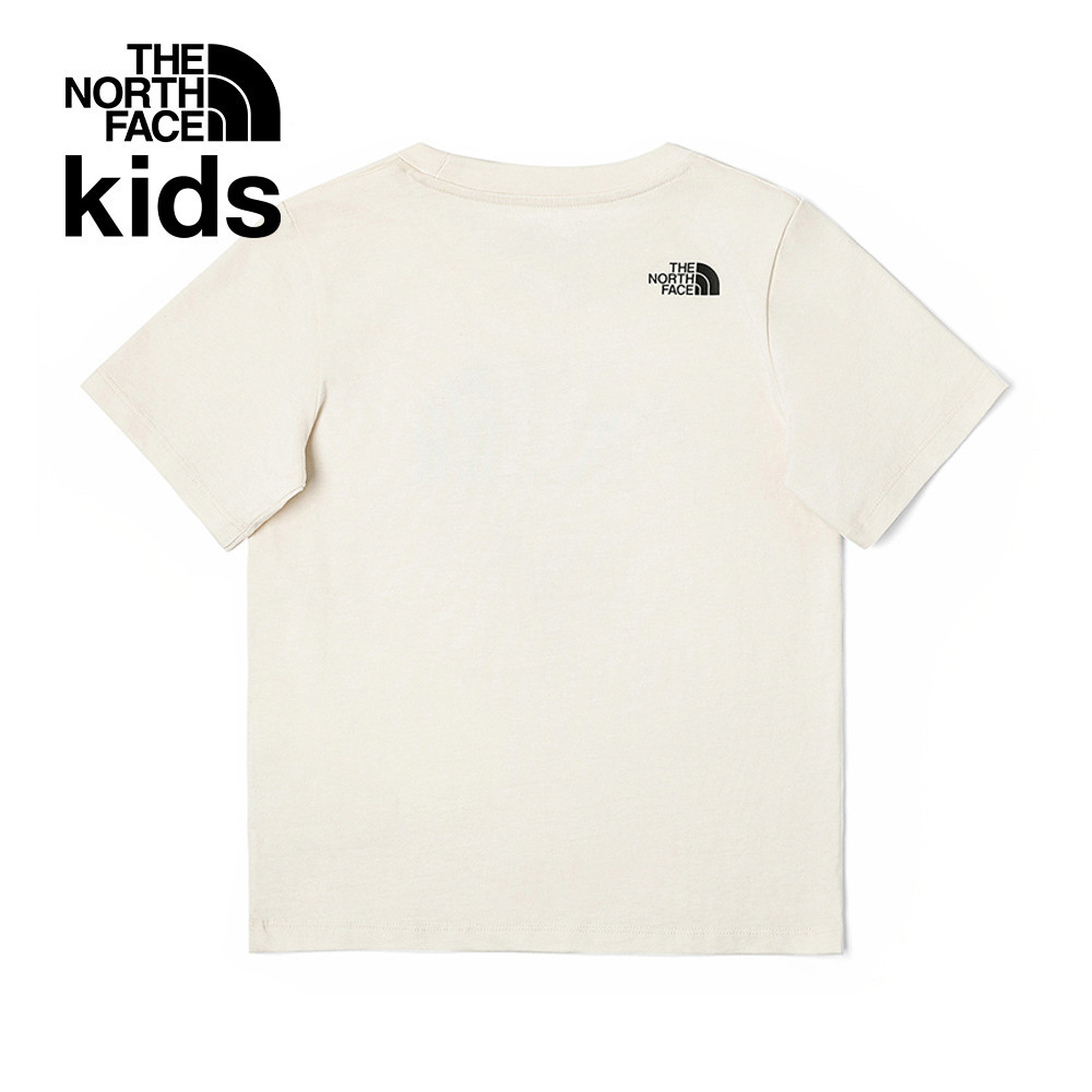 The North Face北面兒童米白色純棉舒適透氣短袖T恤｜8DCPQLI