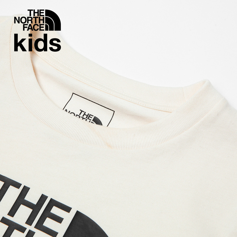 The North Face北面兒童米白色純棉舒適透氣短袖T恤｜8DCPQLI